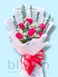 6pcs Pink Roses Bouquet